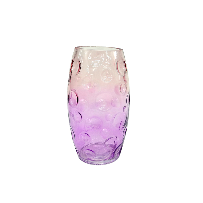 Purple Spray Color Gradient Glass Vase YD-ND-351