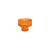 Spray Colored Striped Glass Small Candle Holder YD-ND-393