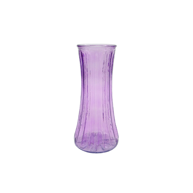 Small Waist Striped Spray-painted Glass Vase YD-ND-363