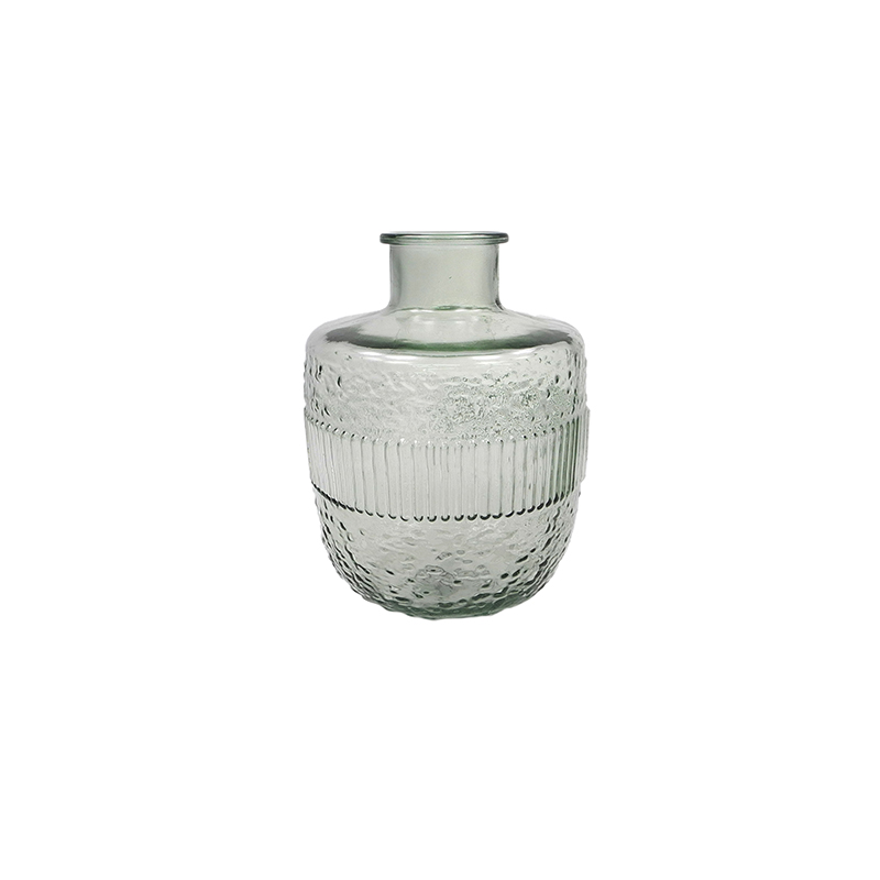 Green Textured Glass Vase YD-TDH-091