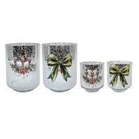 Christmas Silver Electroplated Candle Holder YD-CX-098