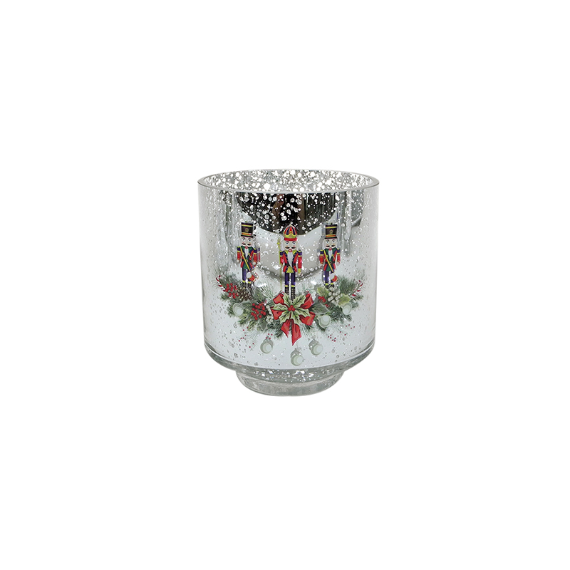 Christmas Silver Electroplated Candle Holder YD-CX-098