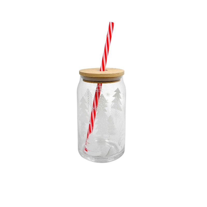 Christmas Sticker Pattern Straw Cup YD-CX-100