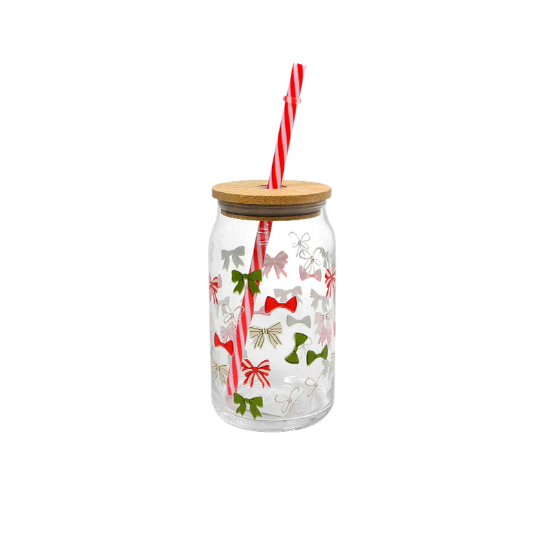 Christmas Sticker Pattern Straw Cup YD-CX-100