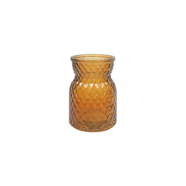Textured Spray-colored Glass Vase YD-TDH-064