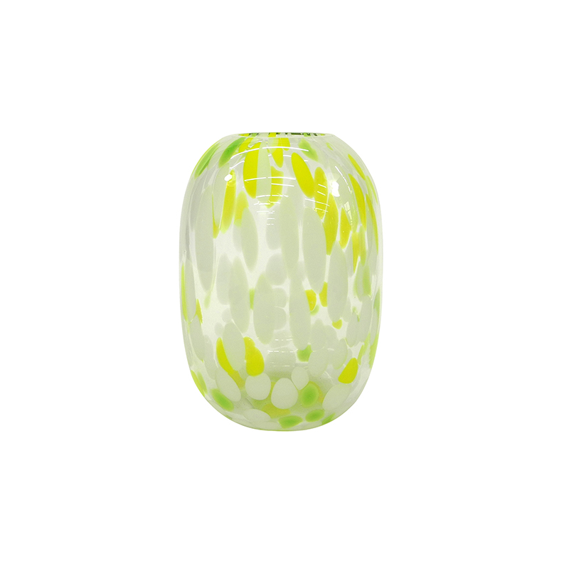 Oval-shaped Colored Glass Vase YD-ND-487