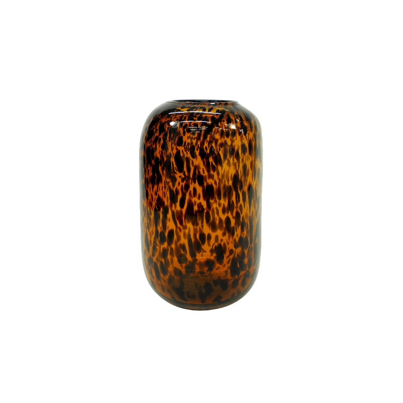 Oval-shaped Colored Glass Vase YD-ND-487