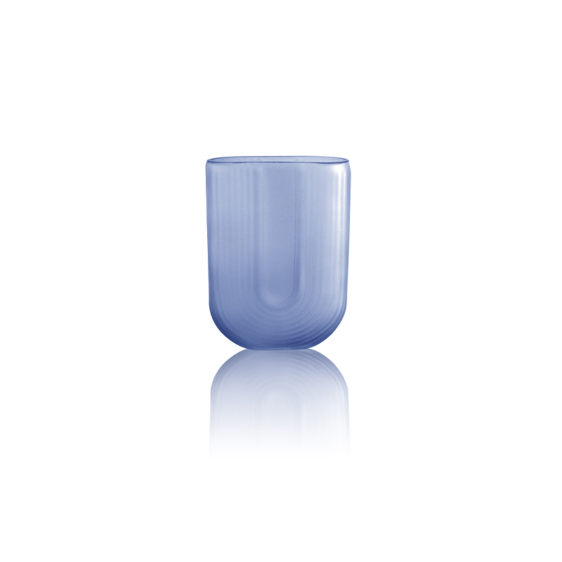 U-shaped Frosted Glass Vase YD-OBS-060