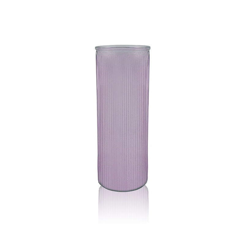 Striped Straight Glass Vase YD-OBS-093