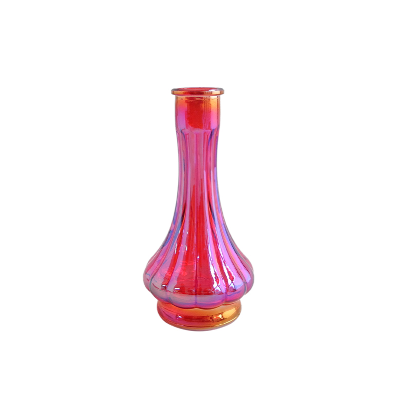 Colorful Bud-plated Glass Vase YD-VL-054