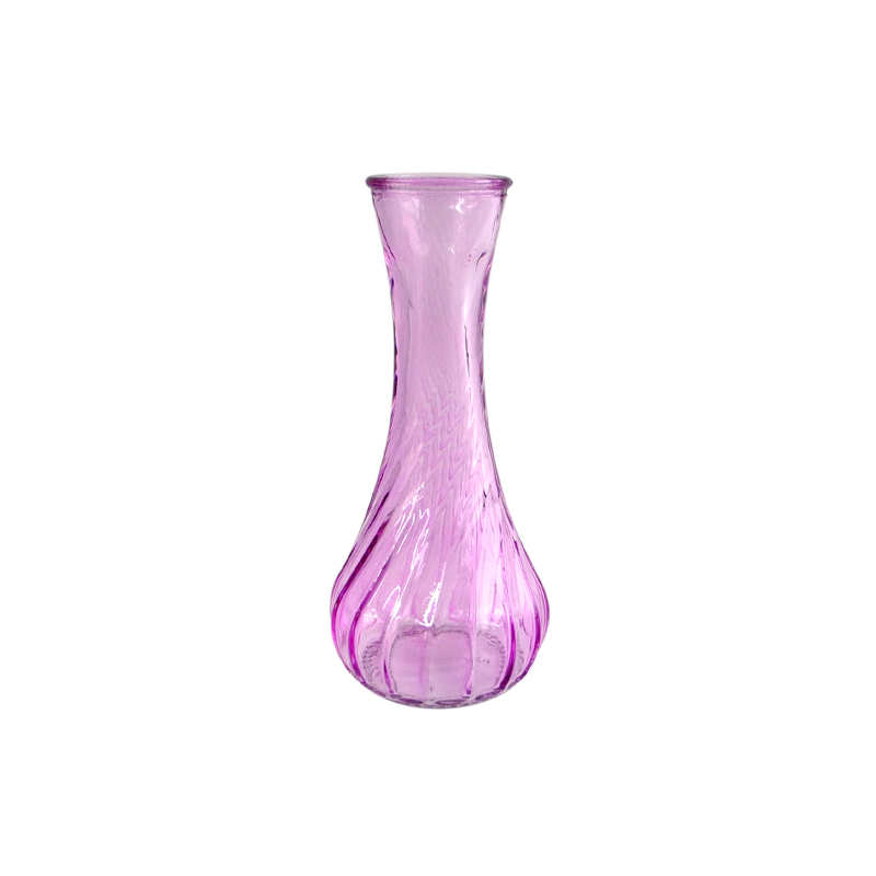 Curved Textured Glass Vase YD-VL-018