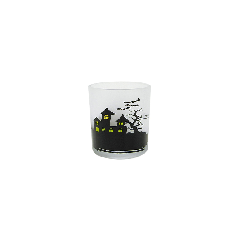 Halloween Pattern White Frosted Wax Cup YD-HAL-077