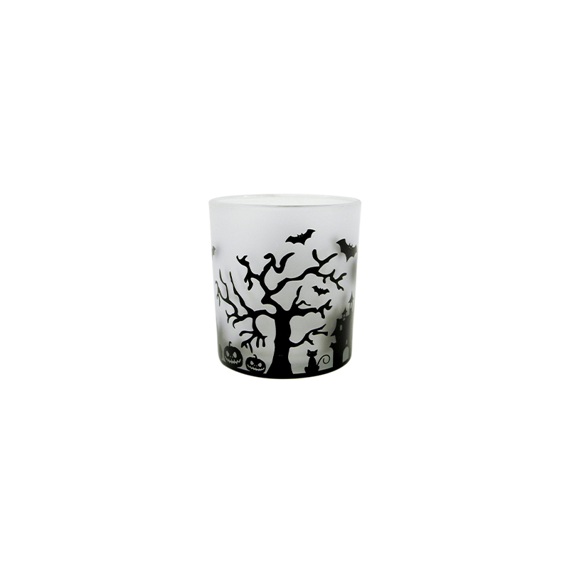 Halloween Pattern White Frosted Wax Cup YD-HAL-077