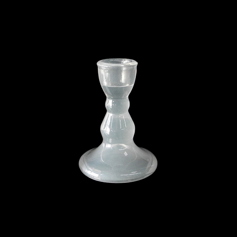 White Glass Candle Holder YD-ND-251