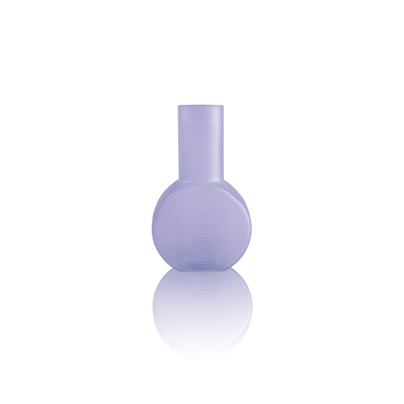 Round Textured Frosted Glass Vase YD-OBS-064