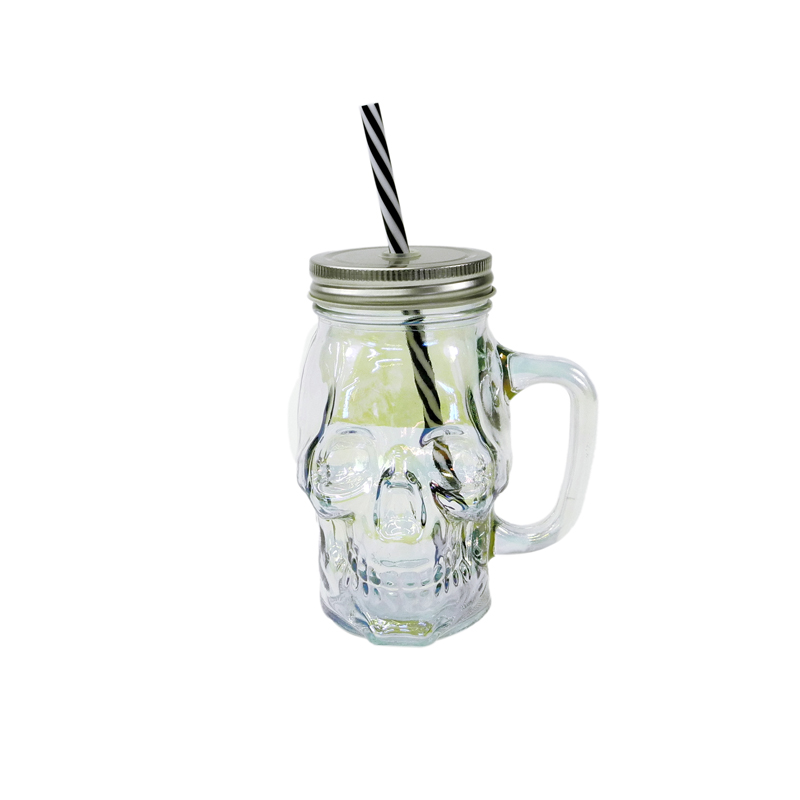 Transparent Skull Shaped Straw Cup YD-HAL-069