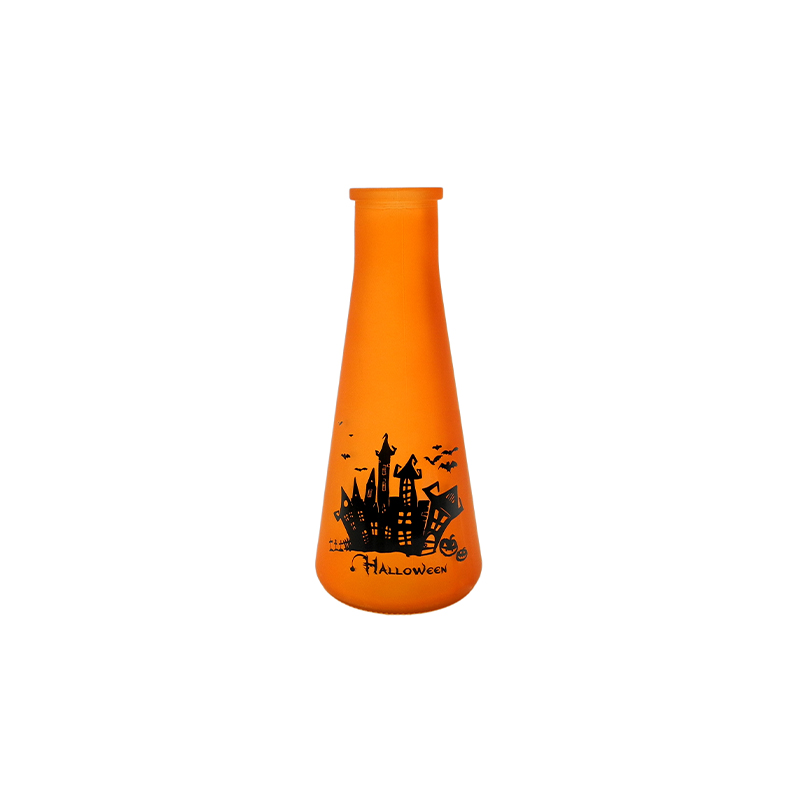 Halloween Pattern Colored Glass Bottle YD-HAL-086