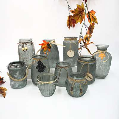 Grey Harvest Collection Glass Vase YD-TDH-001