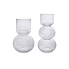 Embossed Bottom Glass Vase YD-CGV-055