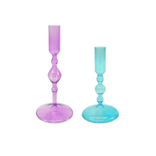Spray-painted Glass Candle Holder YD-ND-413