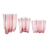 Pink Curved Spray Glass Vase YD-ND-421