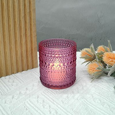 Pink Candle Holder & Wax Bottle YD-ND-054