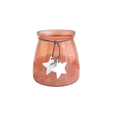 Yorklsun Glassware Orange Candle Holder & Wax Bottle YD-TDH-025