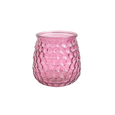 Yorklsun Glassware Pink Candle Holder & Wax Bottle YD-HDWC-138