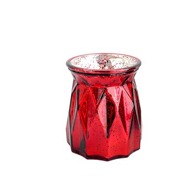 Yorklsun Glassware Red Christmas Candle Holder & Wax Bottle YD-CX-006
