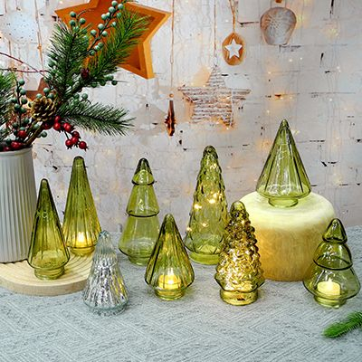 Christmas Tree Candle Holder & Wax Bottle YD-ND-050