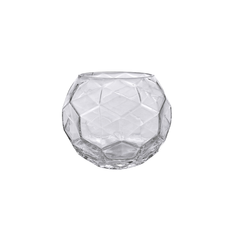 Hexagon Pattern Glass Vase YD-CGV-082