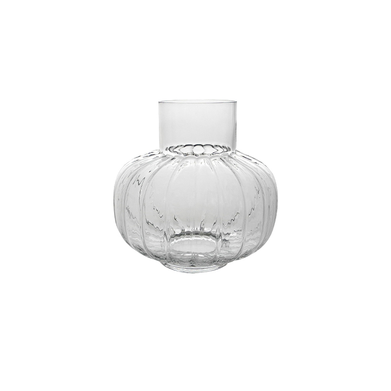 Pumpkin Shaped Glass Vase YD-CGV-133