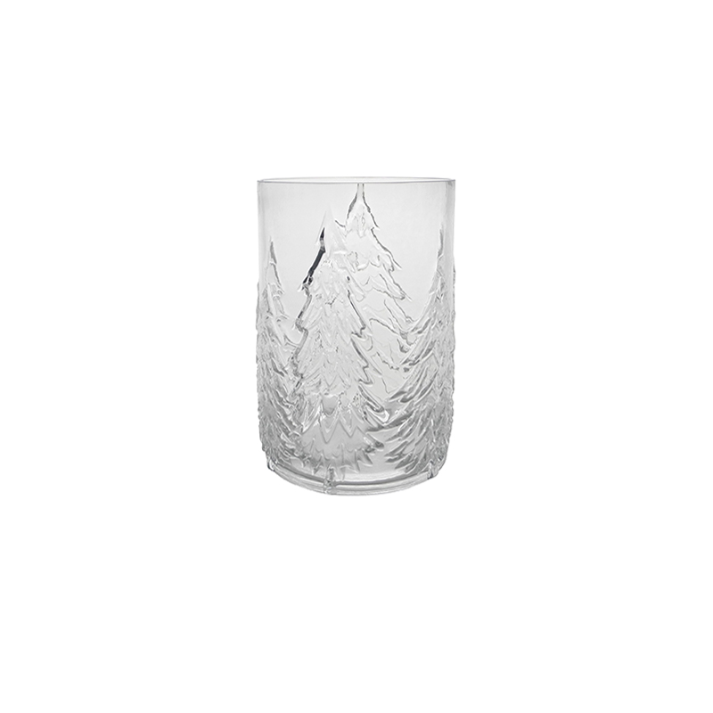 Pine Relief Glass Vase YD-CGV-188