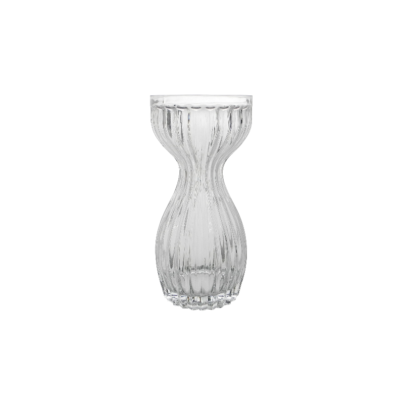 Waisted Striped Glass Vase YD-CGV-121