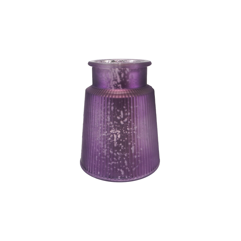 Halloween Electrically Plated Silver-powdered Glass Flower Vase YD-HAL-126