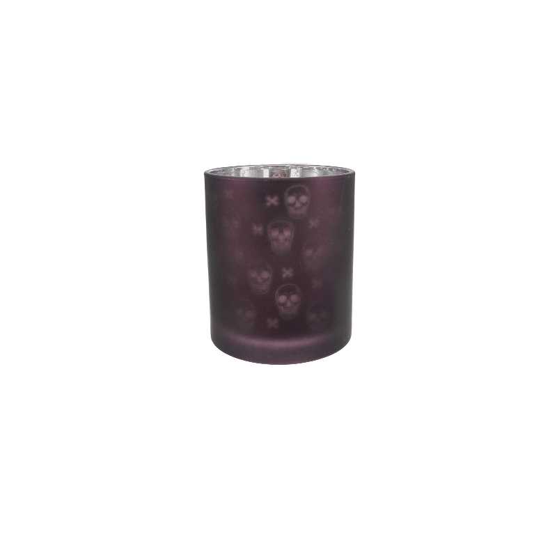 Halloween Electrically Plated Glass Candleholder YD-HAL-124