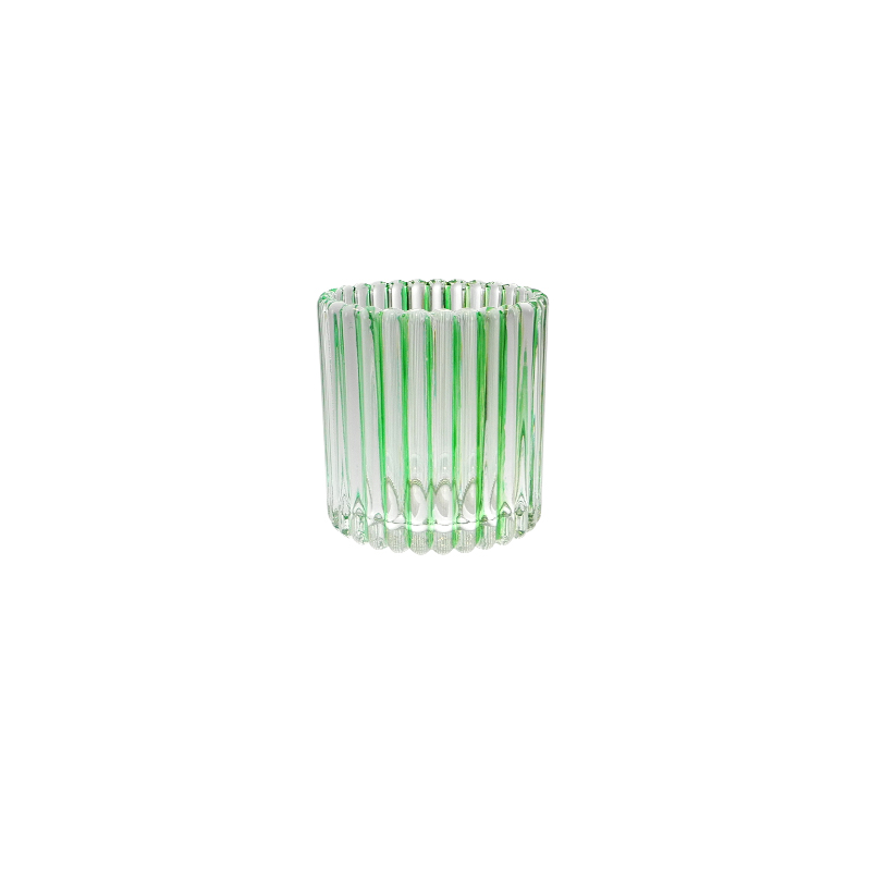 Colored Line Glass Wax Cup YD-SS-130
