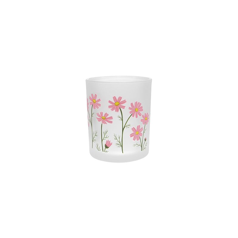 Colored Pattern Frosted Wax Cup YD-SS-128