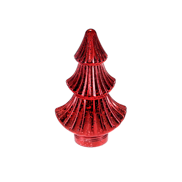 Electroplated Silver Fragment Fan-shaped Christmas Tree Decoration YD-CX-126