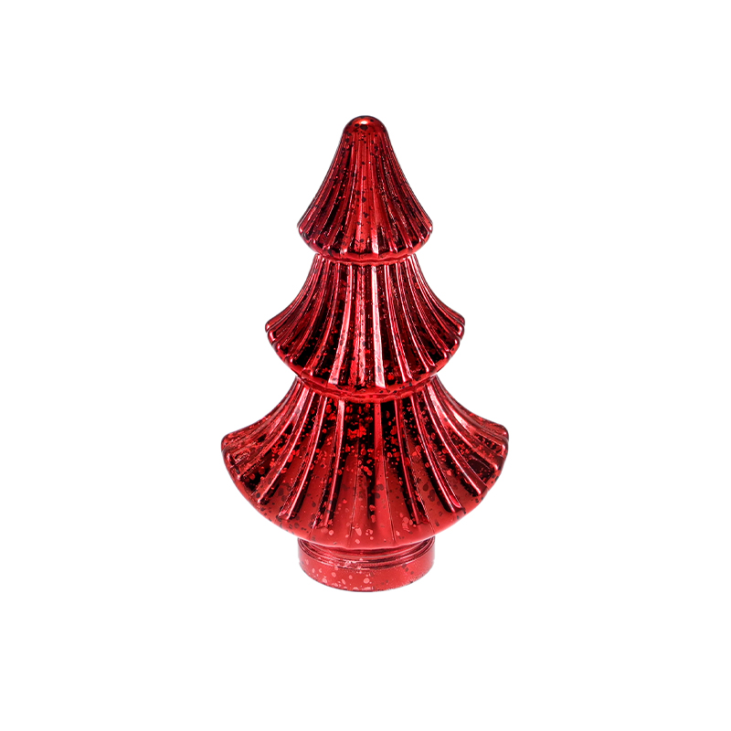 Electroplated Silver Fragment Fan-shaped Christmas Tree Decoration YD-CX-126