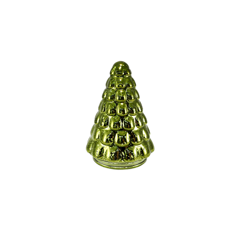 Electroplated Silver-green Christmas Tree Decorations YD-CX-132