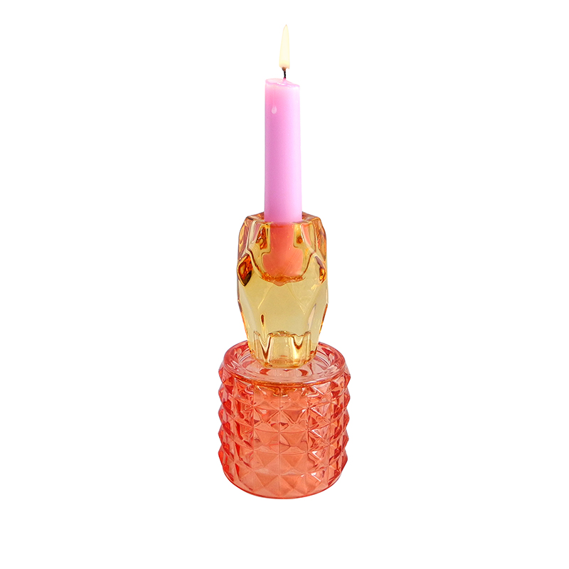 Checkered Double Candle Holder YD-HDWC-243
