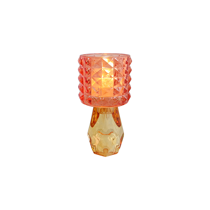 Checkered Double Candle Holder YD-HDWC-243