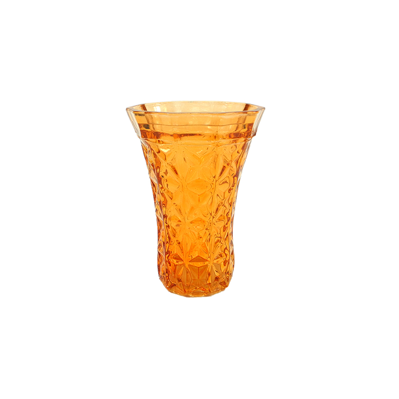Ice Flower Embossed Glass Vase YD-ND-298