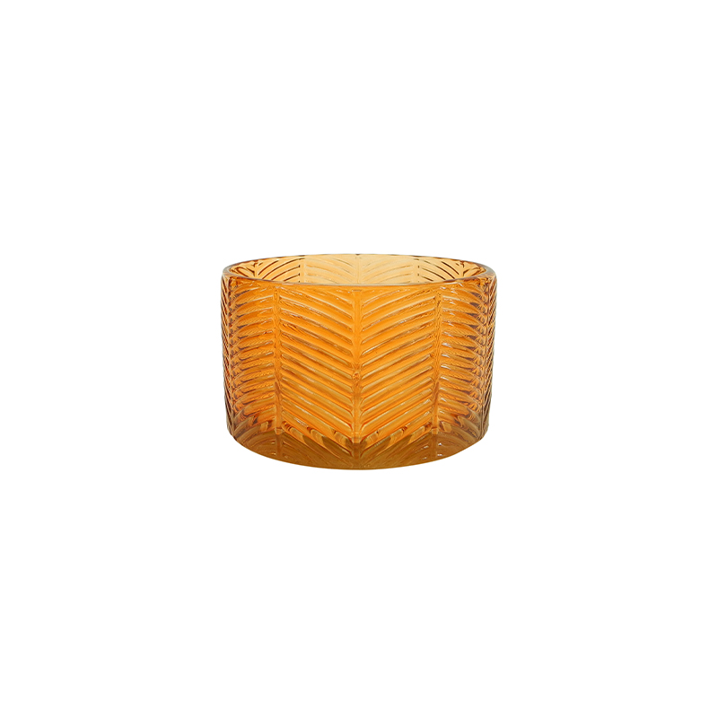 Texture Spray Color Glass Candle Holder YD-ND-376