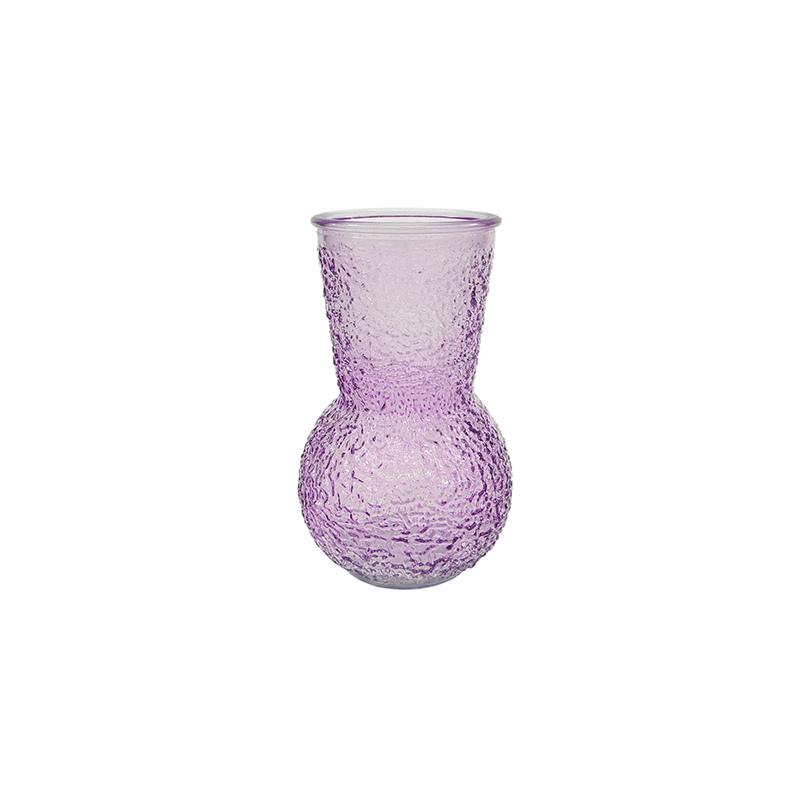 Gravel Texture Spray-painted Glass Vase YD-ND-364