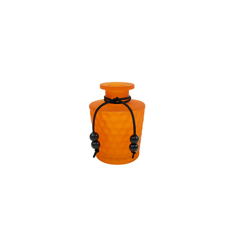Halloween Orange Frosted Glass Bottle YD-HAL-107