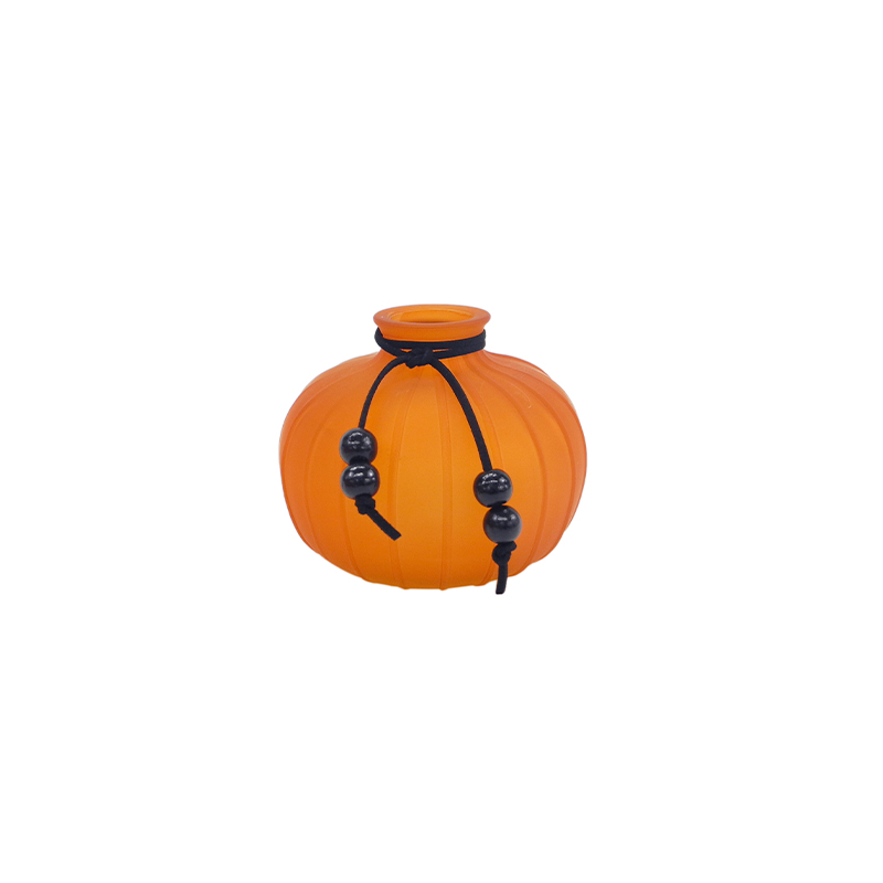 Halloween Orange Frosted Glass Bottle YD-HAL-107