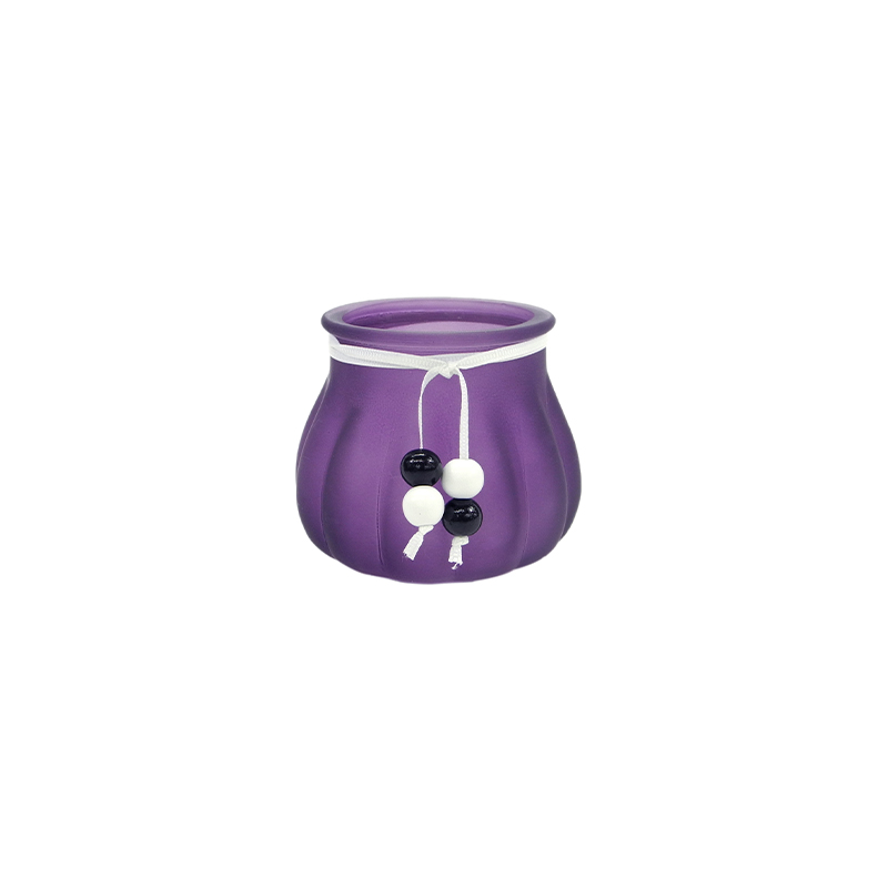 Halloween Purple Frosted Glass Bottle YD-HAL-106