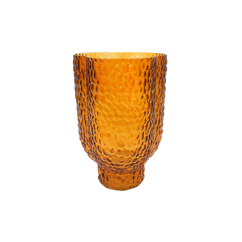 Brown Spray-colored Glass Vase YD-TDH-094